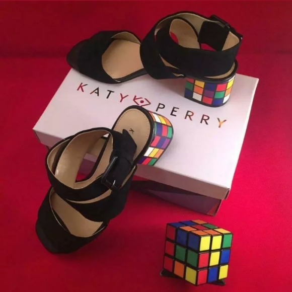 New in Box Katy Perry Rubic Cube Sandals